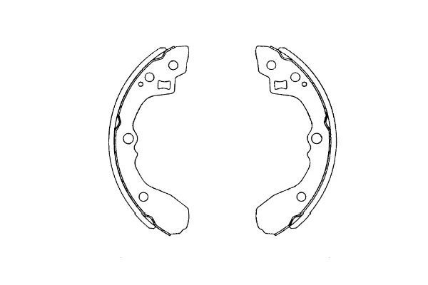 Комплект гальмівних колодок, Kavo Parts KBS-4406