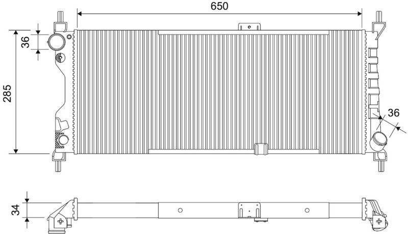 VALEO 701861 Radiator, engine cooling