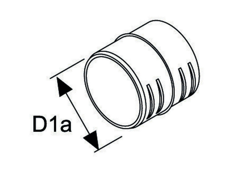 Canal de aer WEBASTO Double fitting D60 for connecting flexible pipes 1320469A