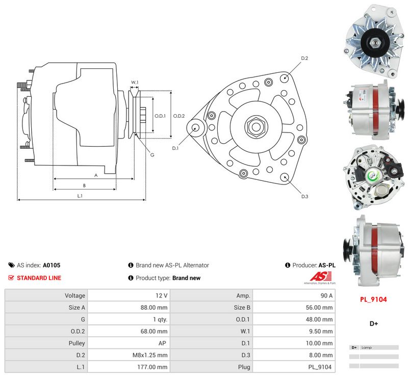 Generaator, AS-PL A0105