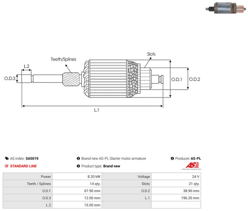 Ankur, starter, AS-PL SA5019