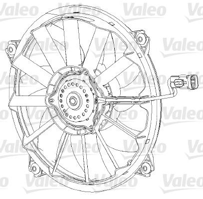 VALEO ventilátor, motorhűtés 696091