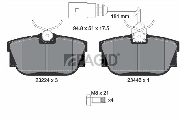 Souprava brzd, kotoučová brzda T5137N-53959N-00