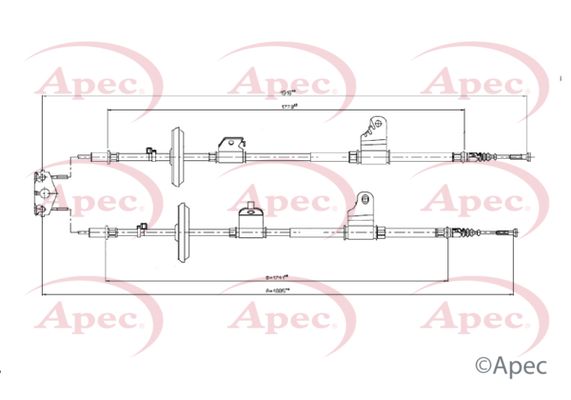APEC Cable Pull, parking brake CAB1786
