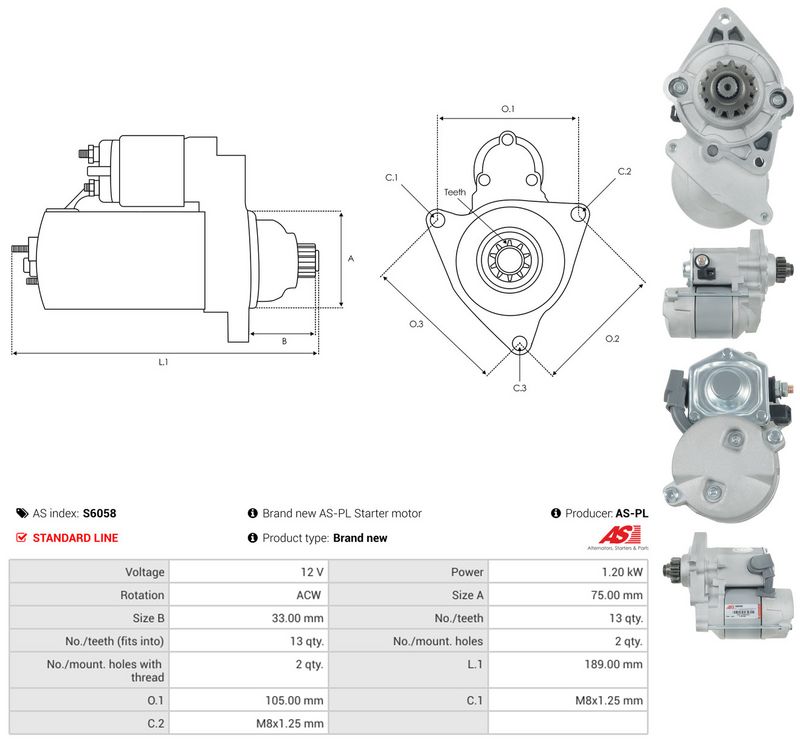 AS-PL S6058 Starter