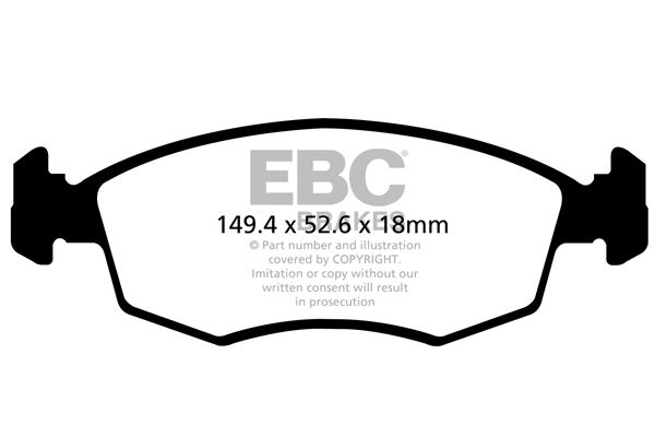 EBC Brakes fékbetétkészlet, tárcsafék DPX2142