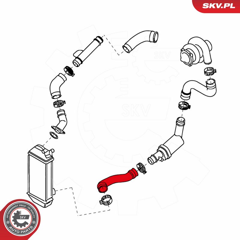 ESEN SKV 24SKV651 Charge Air Hose