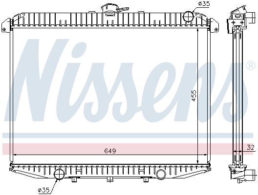 NISSENS 62069A Radiator, engine cooling
