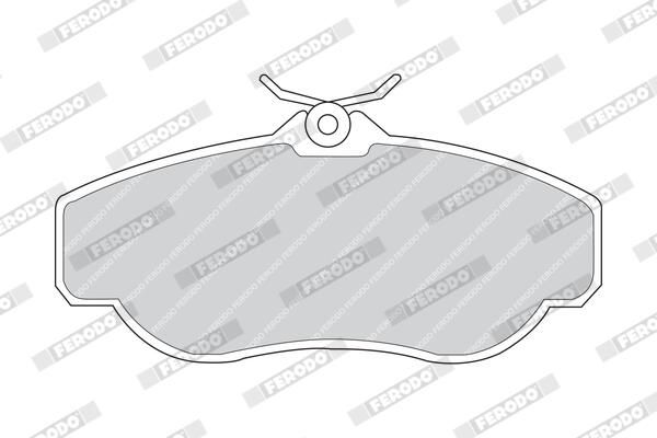 BREMSBELAGSATZ SCHEIBENBREMSE FERODO FDB980 1