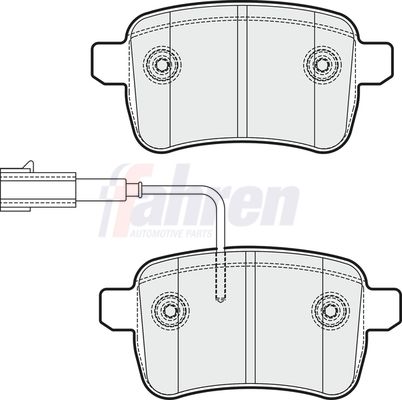 Fahren Brake Pad Set, disc brake FBP3711