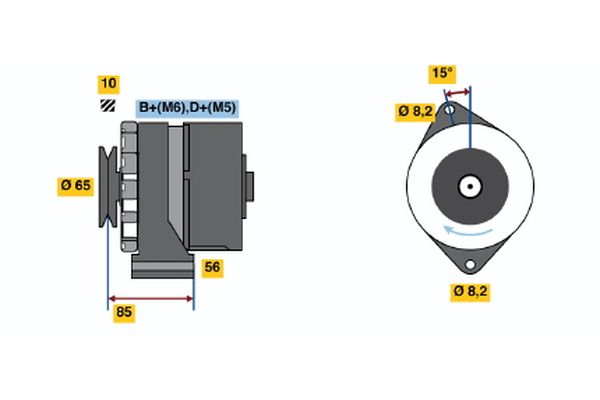 BOSCH Dynamo / Alternator 0 986 030 920