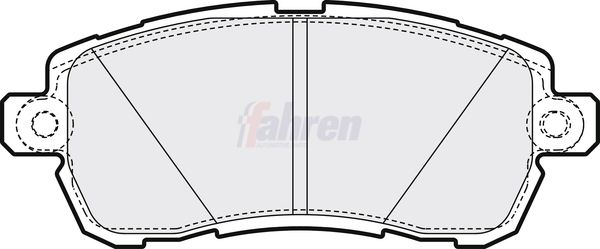 Fahren Brake Pad Set, disc brake FBP3842