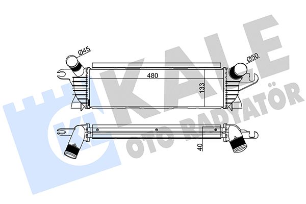 Охолоджувач наддувального повітря, Kale Oto Radyatör 345095