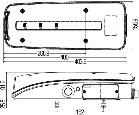 HELLA 2VP 012 381-051 Tail Light Assembly