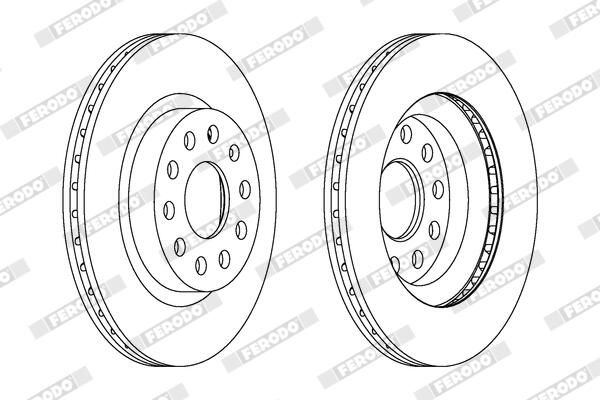FERODO DDF1223C Brake Disc