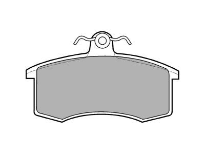 DELPHI LP551 Brake Pad Set, disc brake