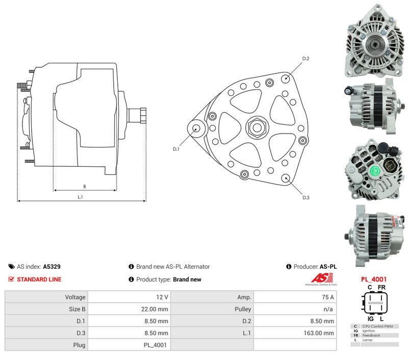AS-PL A5329 Alternator