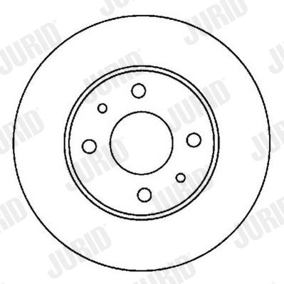 JURID NISSAN диск гальмівний передній ALMERA 1.4I 16V