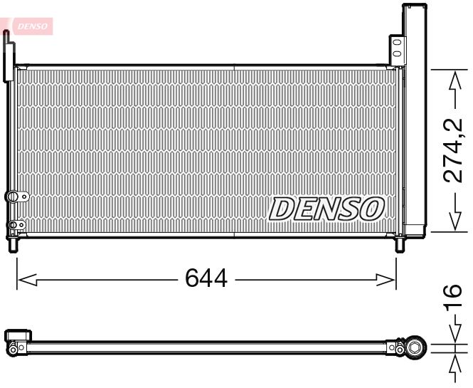DENSO kondenzátor, klíma DCN50116