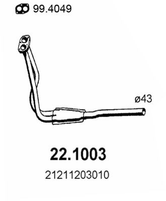 ASSO 22.1003 - Exhaust Pipe