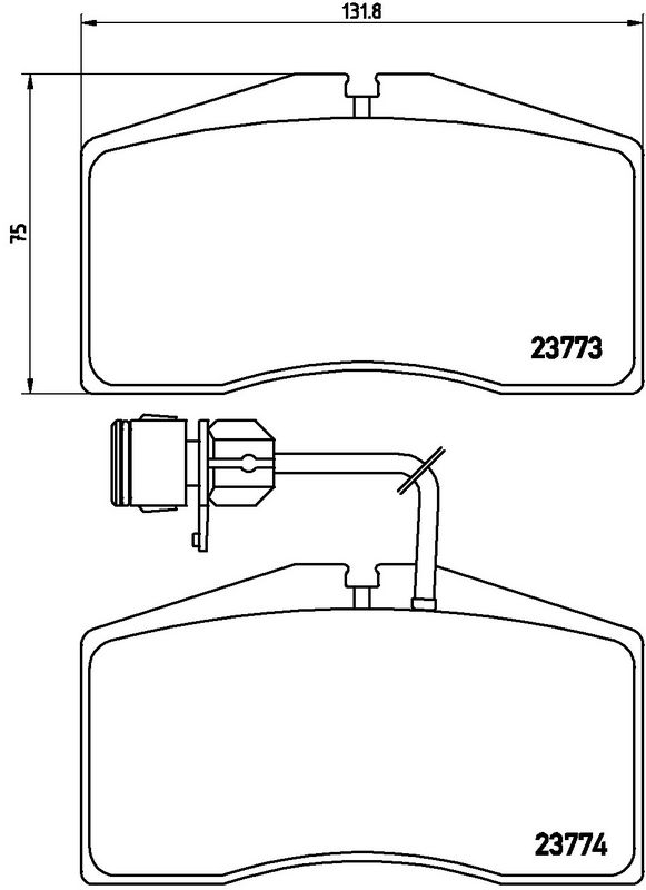 BREMBO P85053 Brake Pad Set, disc brake