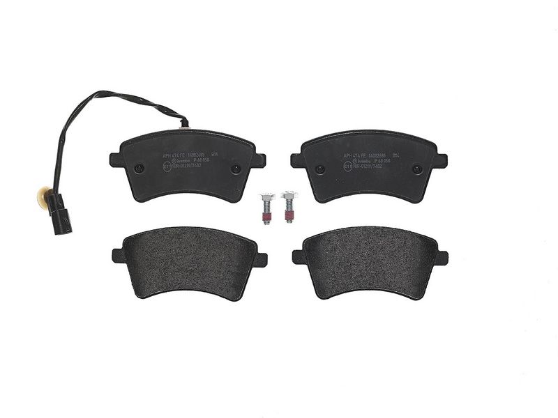 Piduriklotsi komplekt, ketaspidur, BREMBO P 68 058