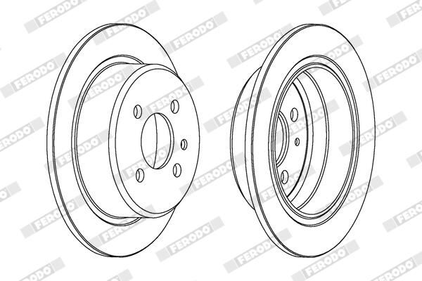 FERODO DDF093 Brake Disc