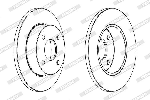 FERODO DDF442 Brake Disc