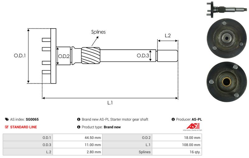 AS-PL SG0065 Repair Kit, starter