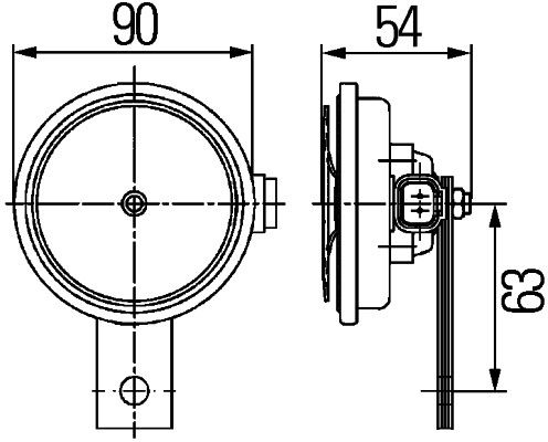 Klakson 3AL 922 200-761