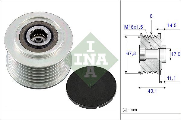 Schaeffler INA generátor szabadonfutó 535 0052 10