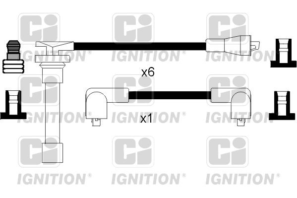 QUINTON HAZELL gyújtókábelkészlet XC790