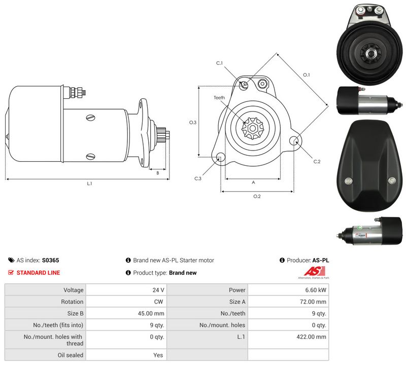 AS-PL S0365 Starter