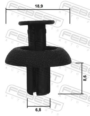 FEBEST 88570-107 Clip, trim/protection strip