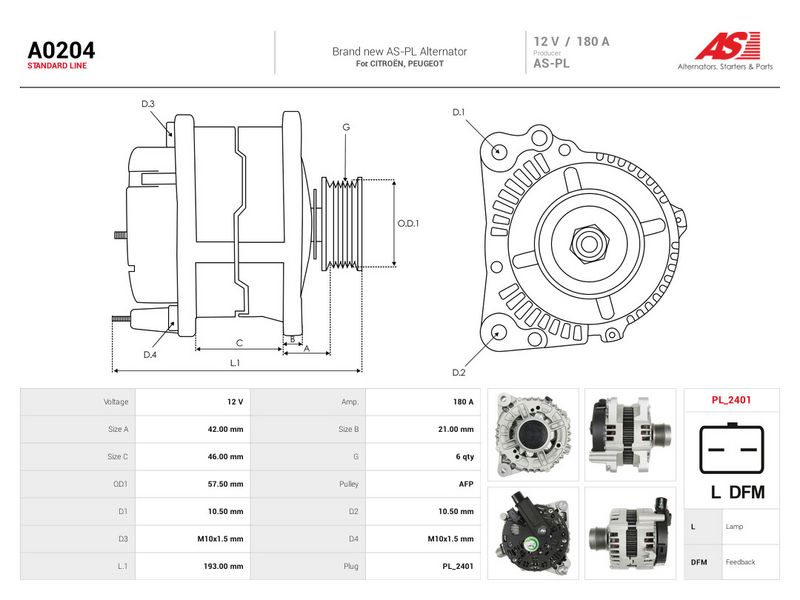 Generaator, AS-PL A0204