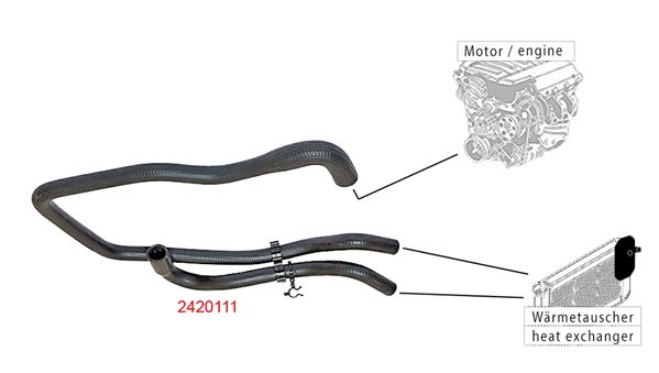 METZGER AUTOTEILE 2420111 Radiator Hose