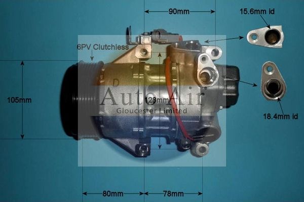 Auto Air Gloucester Compressor, air conditioning 14-0046