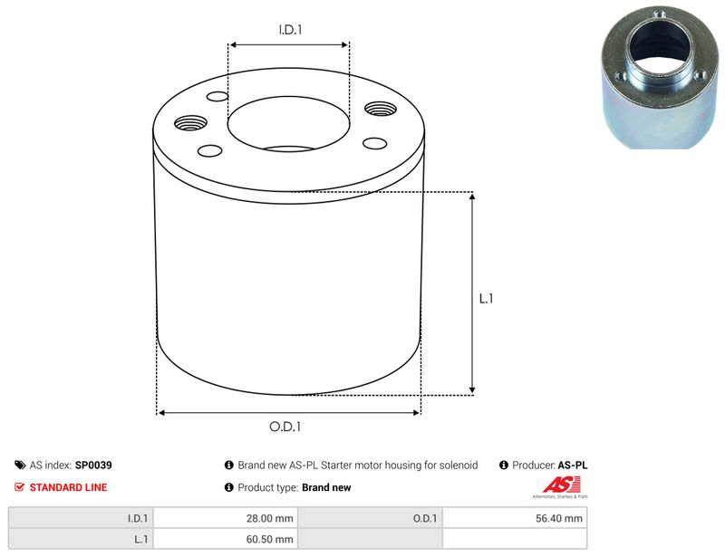 AS-PL SP0039 Repair Kit, starter