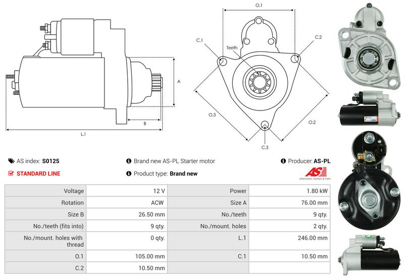 AS-PL S0125 Starter