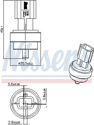 NISSENS 207006 Sensor, coolant temperature