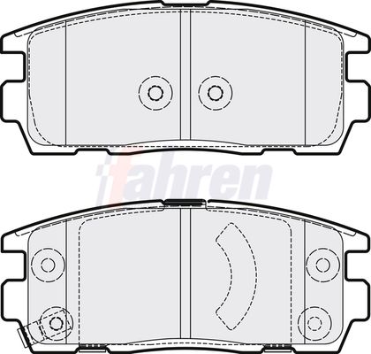 Fahren Brake Pad Set, disc brake FBP3225