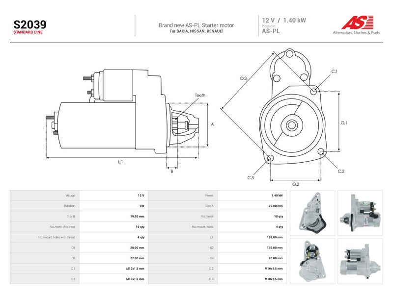 Starter, AS-PL S2039