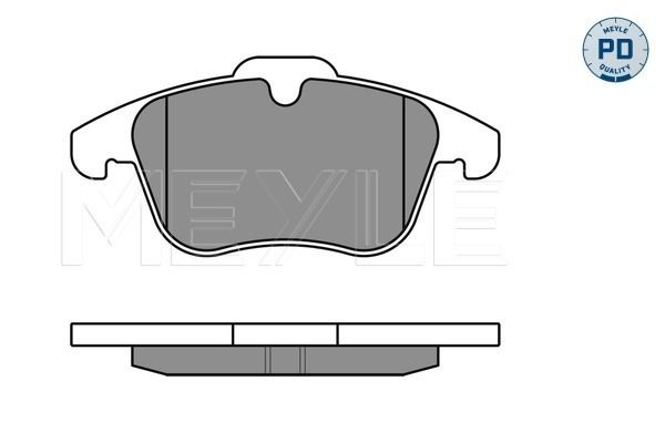 Комплект гальмівних накладок, дискове гальмо, Meyle 0252433218PD