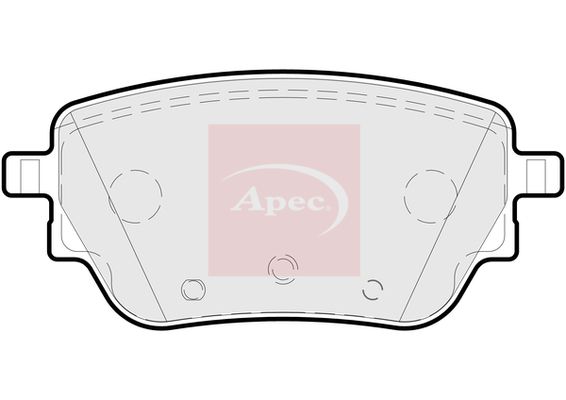 APEC Brake Pad Set, disc brake PAD2246