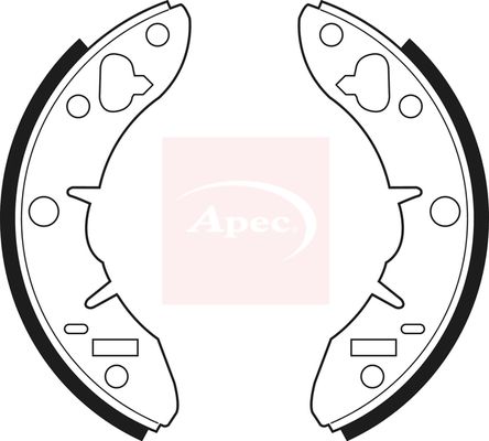 APEC Brake Shoe Set SHU187