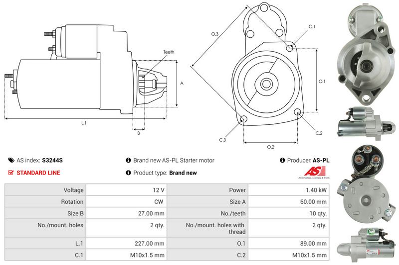 AS-PL S3244S Starter