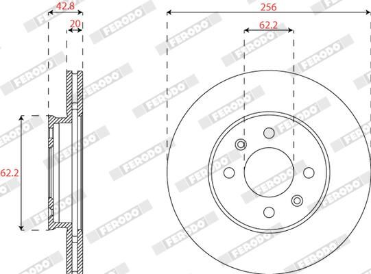 FERODO DDF2660C Brake Disc