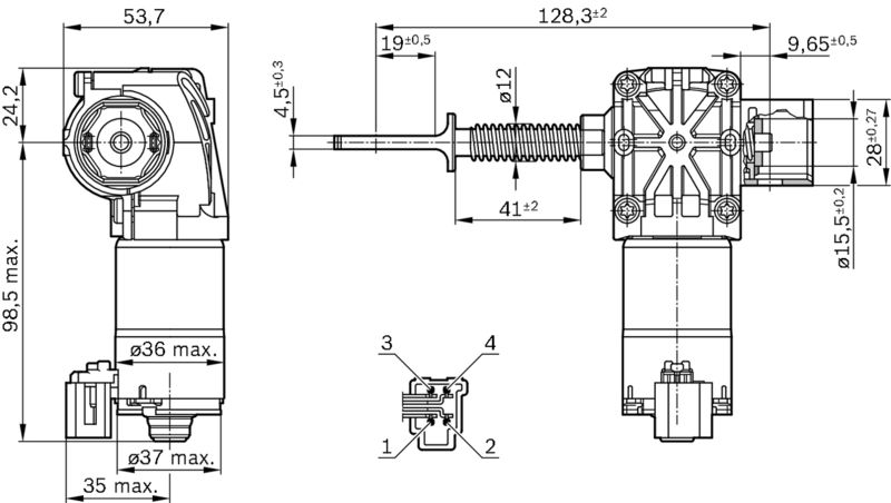 BOSCH 0390204027 Electric Motor