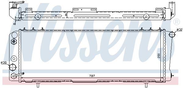 NISSENS Kühler, Motorkühlung 60986