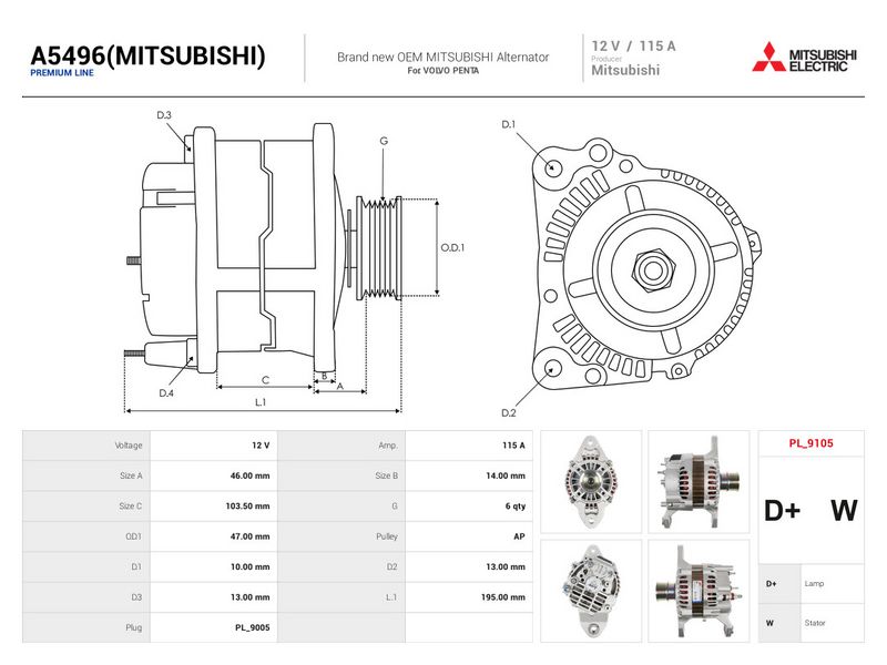 Prekės atitinka OEM kodą: A003TR0091